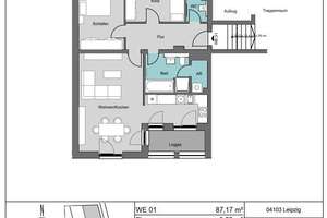 Stilvolle 3-Zimmer-Neubauwohnung mit Balkon und Loggia im Zentrum – Kreuzstraße 27, 4103 Zentrum-Ost, Leipzig – Vorschaubild 13
