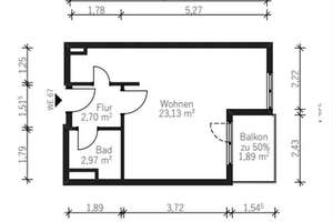Moderne, TOP-renovierte, vollmöblierte 1-Zimmer Wohnung mit Balkon, Einbauküche und TG-Stellplatz – Erlanger Str. 23, 90765 Ronhof, Kronach, Fürth – Vorschaubild 20