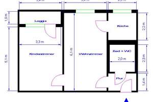 Ihre Schlüssel warten auf Sie! Möblierte 2-Raumwohnung in Reform! – Werner-Seelenbinder-Str. 43, 39118 Reform, Magdeburg – Vorschaubild 8
