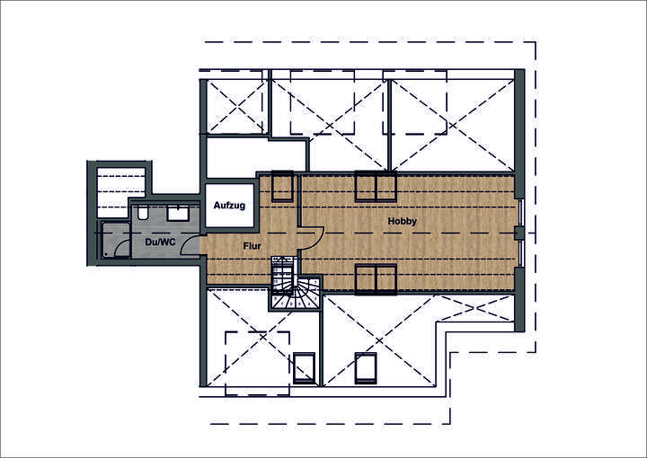 Grundriss Spitzboden