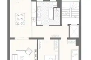 Zentral, stilvoll, hochwertig – 3-Zimmer-Wohnung mit Regendusche, Balkon & neuer Einbauküche – Karlstraße 94, 40210 Düsseldorf – Vorschaubild 2