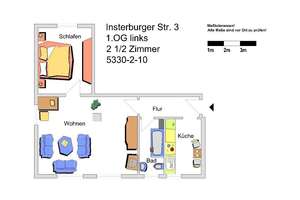 bezahlbare 2-Zimmer-Wohnung in Erle ! nur mit WBS ! – Insterburger Straße 3, 45891 Erle, Gelsenkirchen – Vorschaubild 6