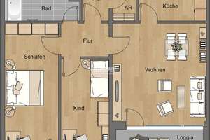 antaris Immobilien GmbH **Großzügige 3-Raum-Wohnung mit Balkon und Bad** – Die vollständige Adresse der Immobilie erhältst du vom Anbieter., 99085 Krämpfervorstadt, Erfurt – Vorschaubild 11