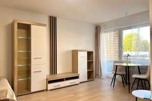 Erstbezug nach Renovierung: Möblierte 1-Zimmer-Wohnung mit großem Balkon ins Grüne – Untersendling – 81369 Untersendling, München – Vorschaubild 3