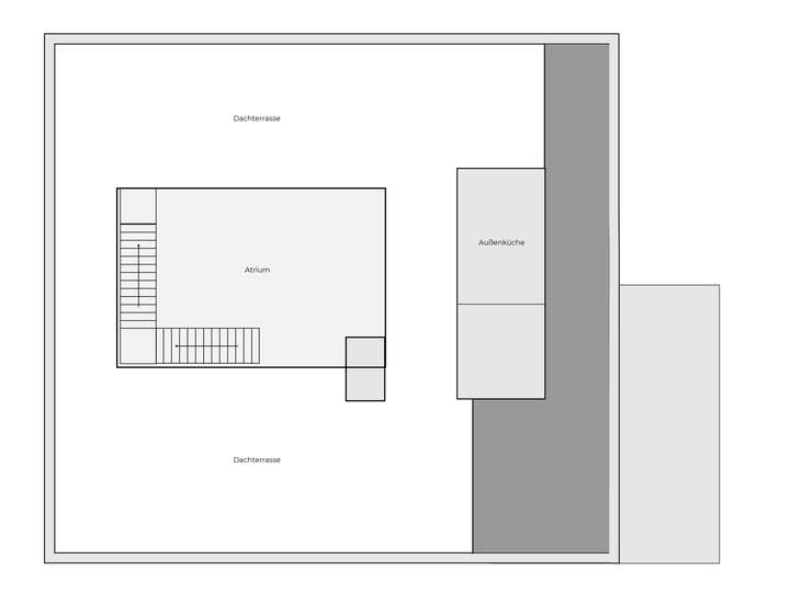 Grundriss Dachterrasse