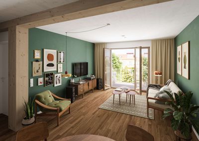 Cozy 2 Zimmer im Neubauprojekt auf der Florapromenade