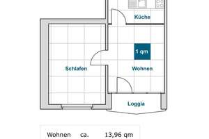 Gelegenheit: individuelle 2-Zimmer-Wohnung (WBS)