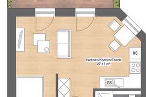 Erstbezug einer modernen 2-Zimmer-Wohnung mit EBK und Balkon – Theresienstraße 11, 4129 Eutritzsch, Leipzig – Vorschaubild 10