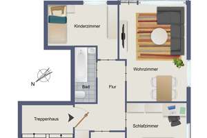 TOP-geschnittene 3-Zimmer-Wohnung mit Balkon – Die vollständige Adresse der Immobilie erhältst du vom Anbieter., 86899 Landsberg am Lech – Vorschaubild 2