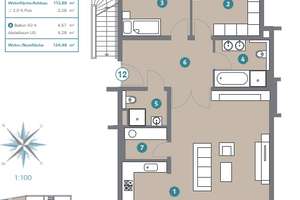 Einmalige Aussicht trifft Design – Wohnen im Herzen der Stadt – Die vollständige Adresse der Immobilie erhältst du vom Anbieter., 28199 Alte Neustadt, Bremen – Vorschaubild 2