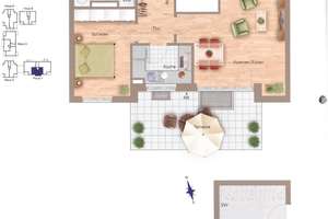 Taufkirchen "Am Oberweg" 2,5-Zimmer-Wohnung mit großem Hobbyraum und Terrasse – Oberweg 42, 82024 Taufkirchen – Vorschaubild 1