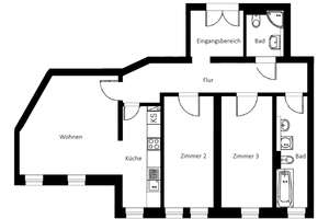 Charmante Wohnung in der Südvorstadt | Aufzug | Parkett | 2 Bäder – Arndtstraße 1, 4275 Südvorstadt, Leipzig – Vorschaubild 2