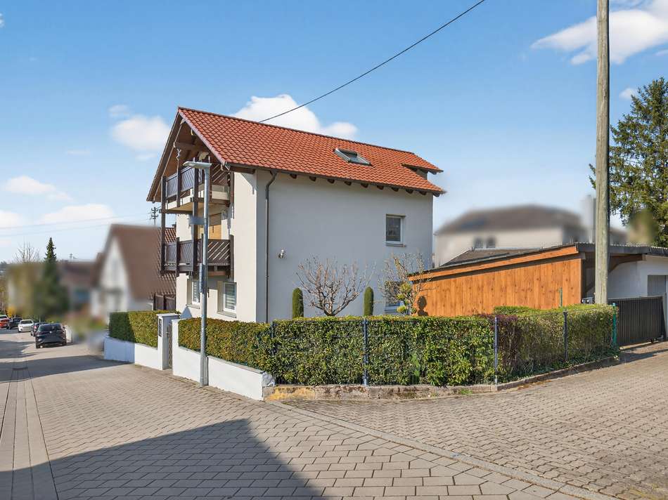 Seitenansicht + Einfahrt