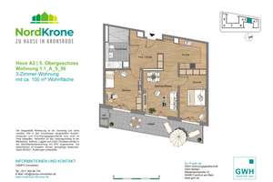 2 MONATE MIETFREI* Neubau Hannover Kronsrode: EBK, sehr große Loggia, Fußbodenhzg, Lift, TG, Keller – Kattenbrookstrift 51A, 30539 Bemerode, Hannover – Vorschaubild 17