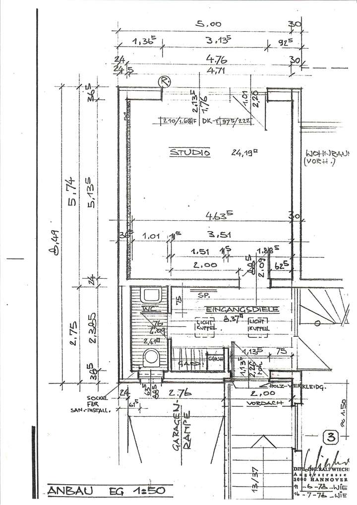 Grundriss - EG - Anbau