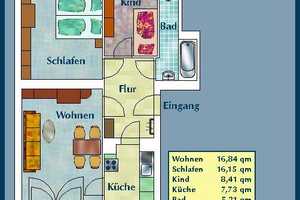 Jetzt zugreifen! Sonnige 3-Zimmer-Wohnung! Ideal für die kleine Familie! – Arno-Lade-Str. 18, 1127 Dresden – Vorschaubild 2