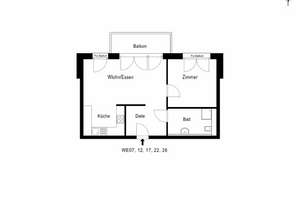 Sonnige 2-Zimmerwohnung mit großer Terrasse – Marie-Curie-Allee 102, 10315 Friedrichsfelde, Berlin – Vorschaubild 5