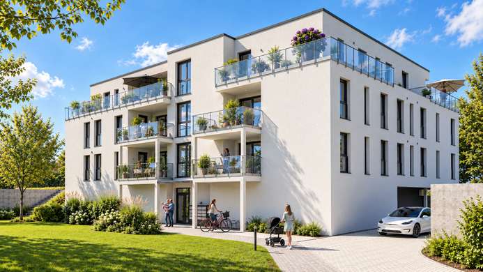 WHG. 13: Provisionsfrei KfW 40 Neubau Elz – 4 Zimmer ca. 154 m² Dachterrasse