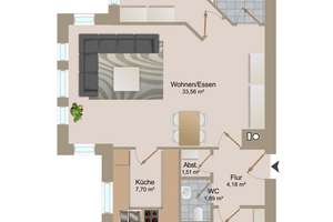 Attraktive 3-Zimmer-Wohnung mit durchdachtem Grundriss – Die vollständige Adresse der Immobilie erhältst du vom Anbieter., 99096 Löbervorstadt, Erfurt – Vorschaubild 10