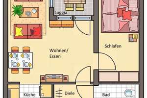 Schöne 1,5 Zimmer Wohnung mit Einbauküche in Karlsruhe mit super Anbindung