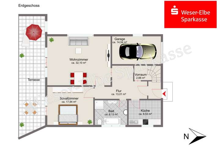 Grundriss Erdgeschoss