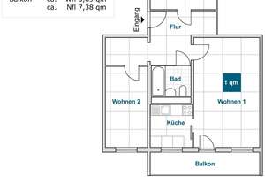 Die gefällt mir: interessante 3-Zimmer-Wohnung (WBS) – Reichenauer Weg 16, 1279 Tolkewitz/Seidnitz-Nord, Dresden – Vorschaubild 2