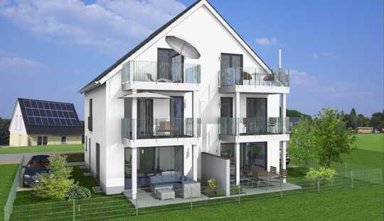 Bild von Doppelhaushälfte mit Südgarten und 2 Balkonen inkl. Baugenehmigung