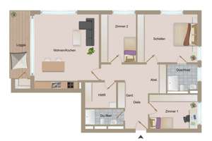 Einzigartige exklusive, barrierefreie 4-Zimmerwohnung direkt am Wasser mit Loggia und Tiefgarage – Die vollständige Adresse der Immobilie erhältst du vom Anbieter., 23558 Sankt Lorenz Süd, Lübeck – Vorschaubild 23