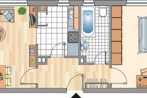 2-Zimmer-Wohnung in Essen Frohnhausen – Langfuhrer Straße 5, 45145 Frohnhausen, Essen – Vorschaubild 2