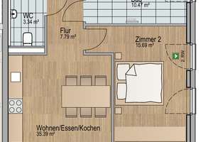 Ihr Rückzugsort an der frischen Luft: Helle Neubauwohnung mit Balkon (WHG 8) – Rheingoldstrasse 1, 65203 Biebrich, Wiesbaden – Vorschaubild 7