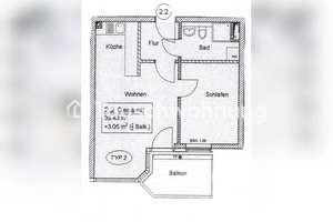 Tauschwohnung: 2 Zi. + Balkon gegen günstigerer kleinere Wohnung – 23558 Sankt Lorenz Nord, Lübeck – Vorschaubild 2