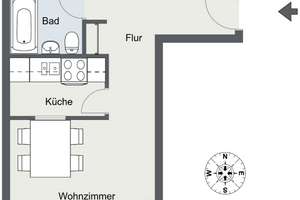 Helle 2-Zimmer-Wohnung mit Süd-Loggia, Aufzug, Stellplatz und Weitblick über Regensburg – Die vollständige Adresse der Immobilie erhältst du vom Anbieter., 93057 Reinhausen, Regensburg – Vorschaubild 9