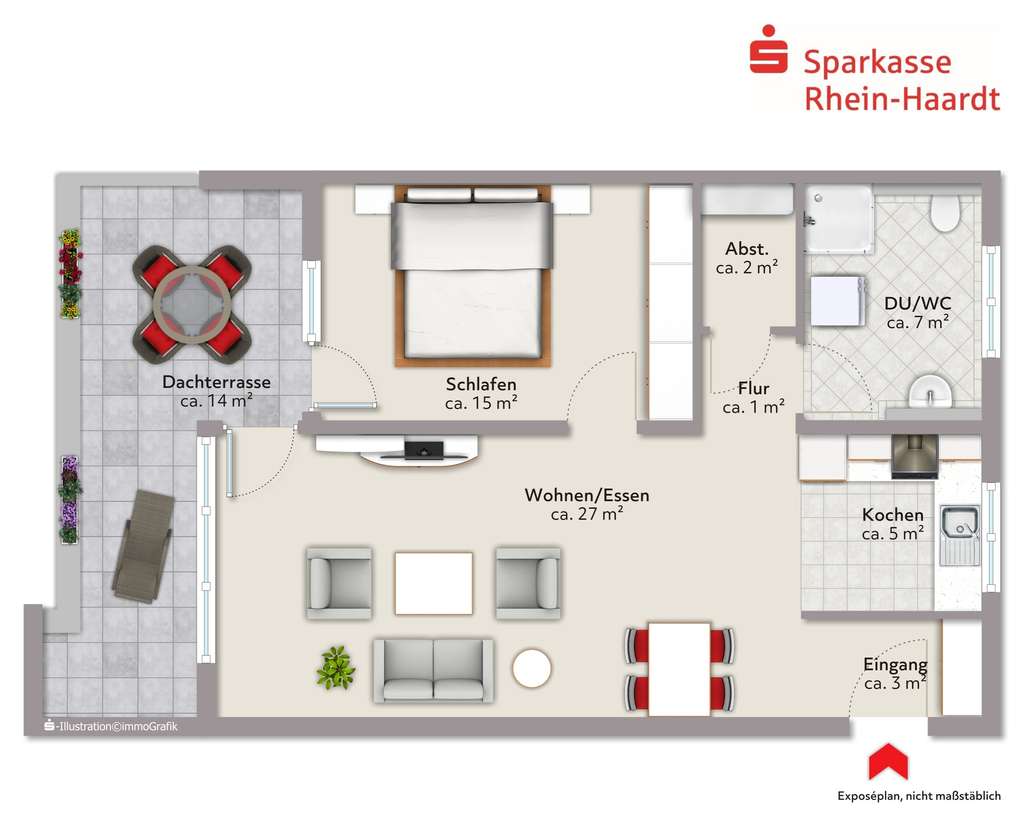 Exklusive Neubau-Penthousewohnung zum Erstbezug, mitten in den Weinbergen