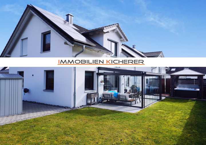 Modernes, energieeffizientes KFW 70 EFH mit Wintergarten, Whirlpool, Luft-Wärmepumpe & PV Anlage