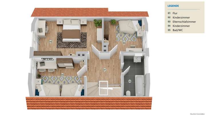 Grundriss EFH Dachgeschoss