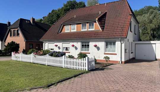 Bild von Gepflegte Doppelhaushälfte mit Garten und Garage in Bremen- Rekum