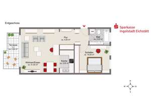 2-Zimmerwohnung in Ingolstadt-Nord – Die vollständige Adresse der Immobilie erhältst du vom Anbieter., 85055 Nordost, Ingolstadt – Vorschaubild 9
