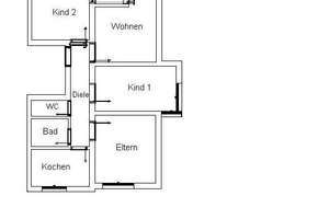 Familienwohnung! 4-Zimmer-Wohnung mit Balkon  in Mönchengladbach Bonnenbroich - Geneicken – Karolingerstraße 11, 41238 Bonnenbroich-Geneicken, Mönchengladbach – Vorschaubild 4