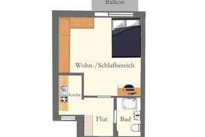 Gepflegte 1-Zimmerwohnung in zentraler Lage zwischen Innenstadt und Hauptbahnhof in Oldenburg – 26122 Bahnhofsviertel, Oldenburg (Oldenburg) – Vorschaubild 9