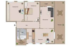 Großzügige 4-Zimmer-Wohnung mit 117 m², 2 Balkonen & viel Potenzial in Stuttgart – Die vollständige Adresse der Immobilie erhältst du vom Anbieter., 70174 Relenberg, Stuttgart – Vorschaubild 10