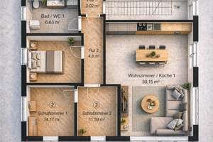 2026 kernsanierte moderne Wohnung, provisionsfrei – Hopfenstraße 23, 91207 Lauf an der Pegnitz – Vorschaubild 6