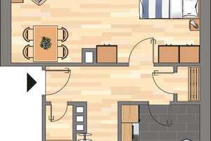 Charmante 1-Zimmer-Wohnung renoviert in Kiel zu vermieten – Ostring 44, 24143 Gaarden-Süd und Kronsburg, Kiel – Vorschaubild 8