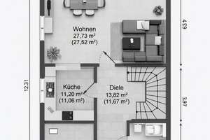Hochwertige Doppelhaushälften am Kümmelsberg - Erstbezug ab Februar 2027 – 39110 Diesdorf, Magdeburg – Vorschaubild 5