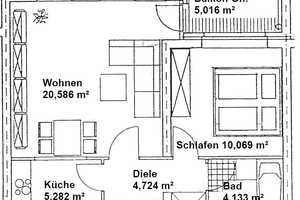 Schöne Wohnung mit Parkett und Balkon - großer grüner Innenhof – Further Straße 18, 9113 Chemnitz – Vorschaubild 8