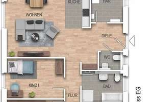 Schlüsselfertiger Bungalow mit Grundstück zum kleinen Preis – in 4 Monaten bezugsfertig! – Die vollständige Adresse der Immobilie erhältst du vom Anbieter., 8134 Wildenfels – Vorschaubild 3
