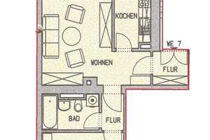Tolle 2-Raum-Wohnung mit Balkon in gepflegtem Mehrfamilienhaus! – Markusstraße 37, 9130 Sonnenberg, Chemnitz – Vorschaubild 2