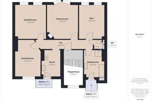 Stilvoller Altbau: 2-Zimmer-Wohnung mit Balkon und historischem Flair – Die vollständige Adresse der Immobilie erhältst du vom Anbieter., 24118 Ravensberg, Kiel – Vorschaubild 3