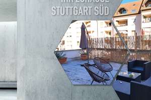 Helle 3 Zimmerwohnung Wohnung im Stuttgarter Süden mit sehr großer Dachterrasse