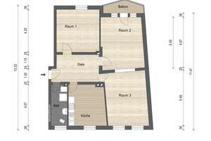 Großzügige Wohnung mit Potenzial im Moltkeviertel / Nähe Huyssenstift – 45136 Huttrop, Essen – Vorschaubild 21