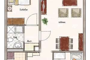 Schöne 2,5 Zimmerwohnung mit Balkon – Görlitzer Str. 22, 90473 Langwasser Südwest, Nürnberg – Vorschaubild 7